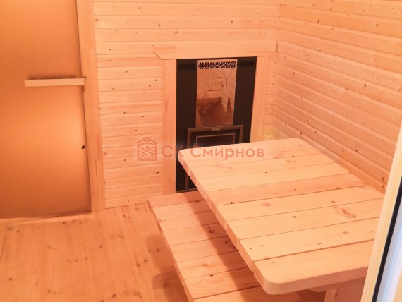 Стол и две скамейки